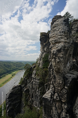 Rock formations at Bastei, Dresden, Germany