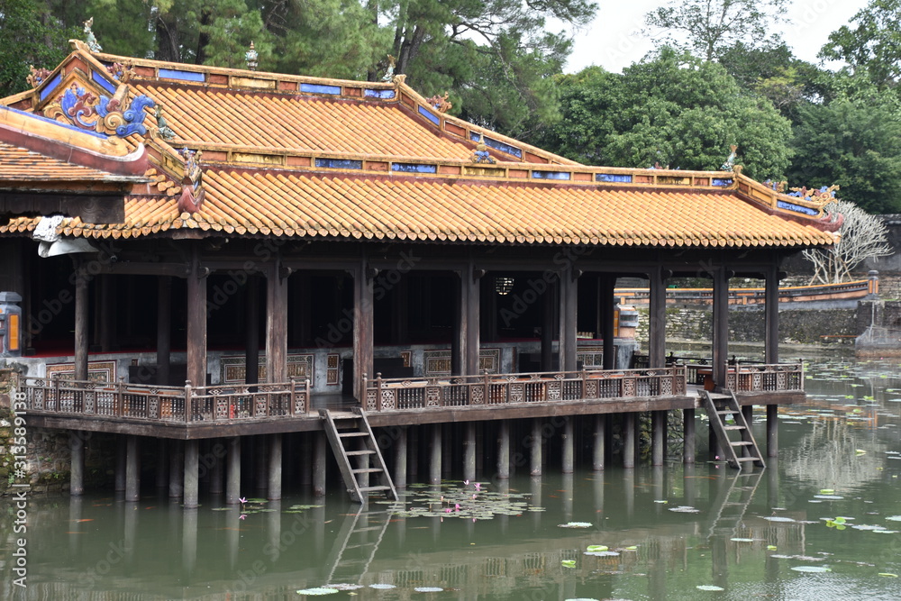 Xung Khiem Pavilion, Tu Duc's Tomb, Hue, Vietnam Xung Khiem Pavilion, Tu Duc's Tomb, Hue, Vietnam
