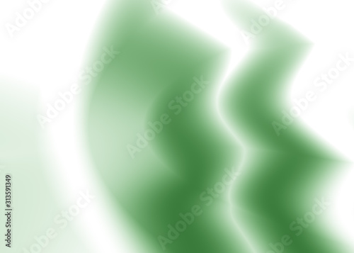 Abstract futuristic green and white textured background.