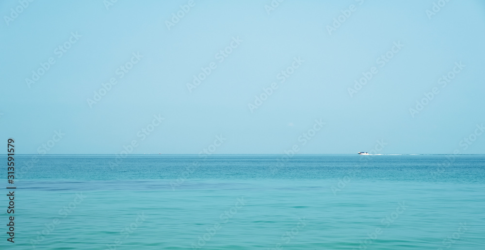 boat in the sea. Thai seascape