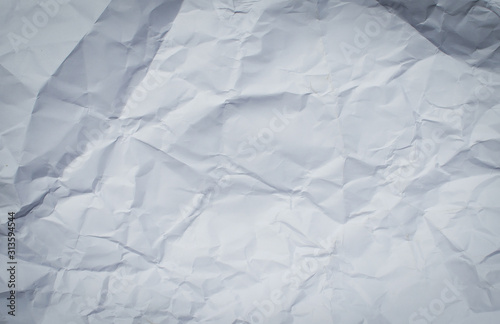 Wrinkled white paper for backgrounds and copy areas