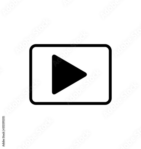 Free Download Play icon vector simple design - GFXLoad
