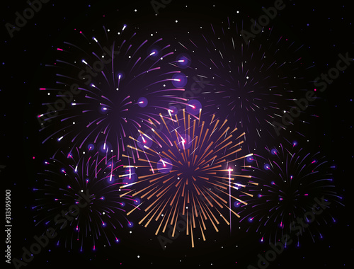 fireworks splash explosion background icon
