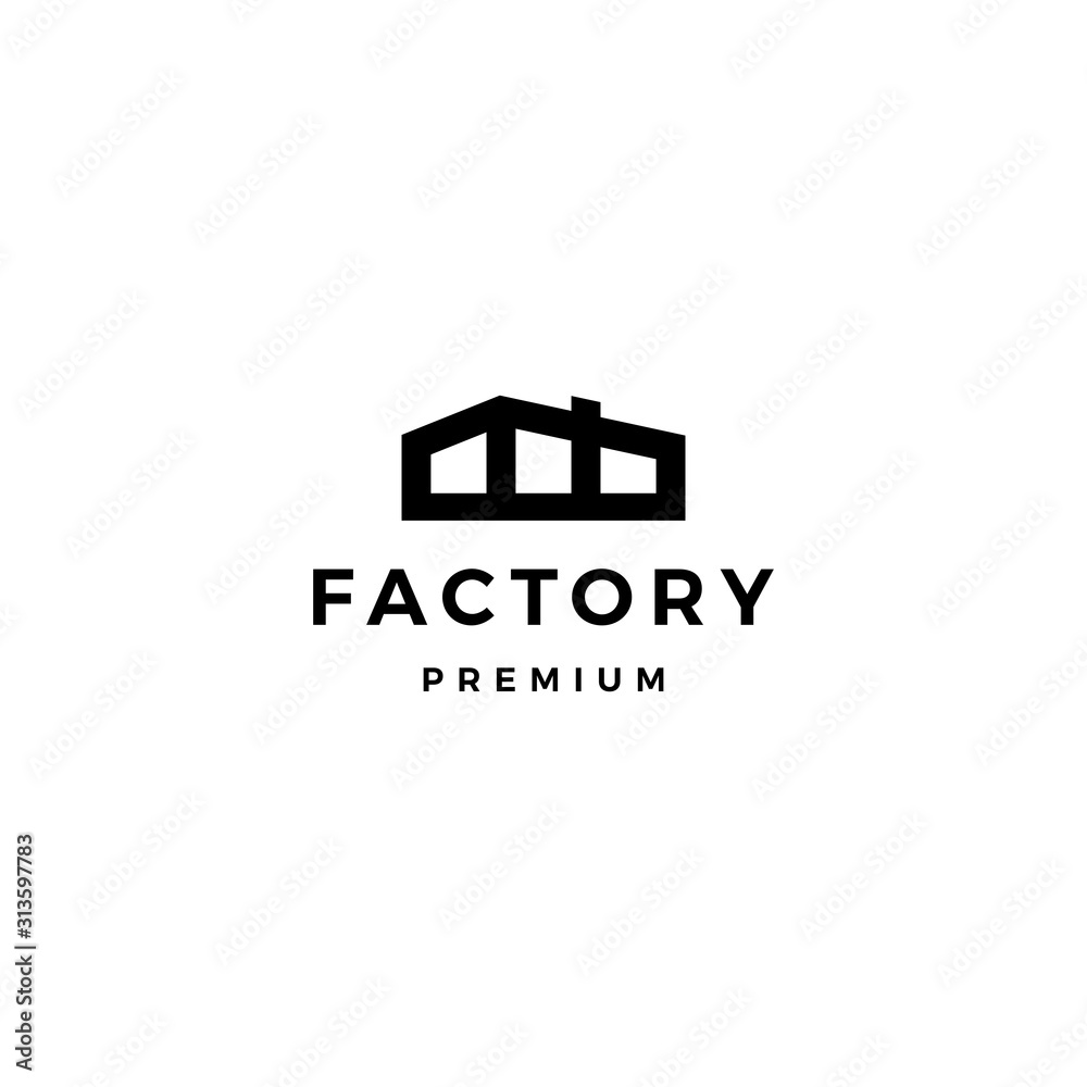 factory logo vector icon illustration