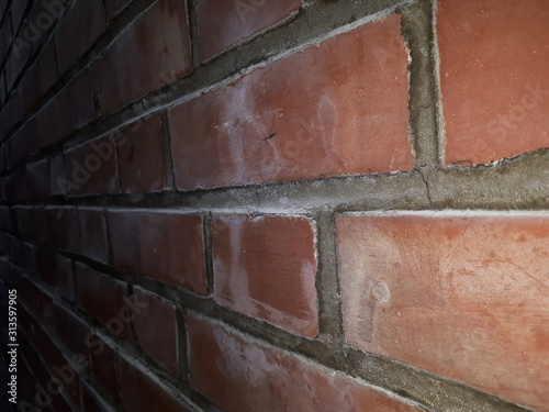 Canvas Print Wall made of red brick - Oslo