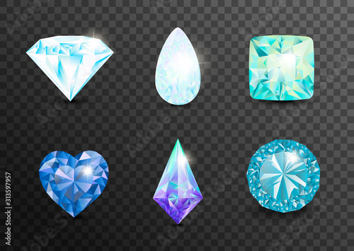 Precious stones and gems, jewelry. 
