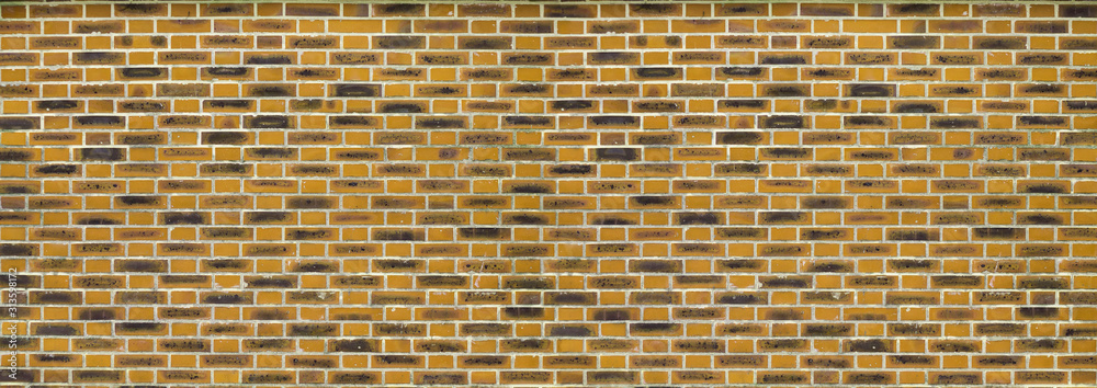 Golden brickwall background or banner textured