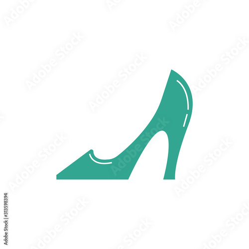 cinderella heel fairytale object isolated icon