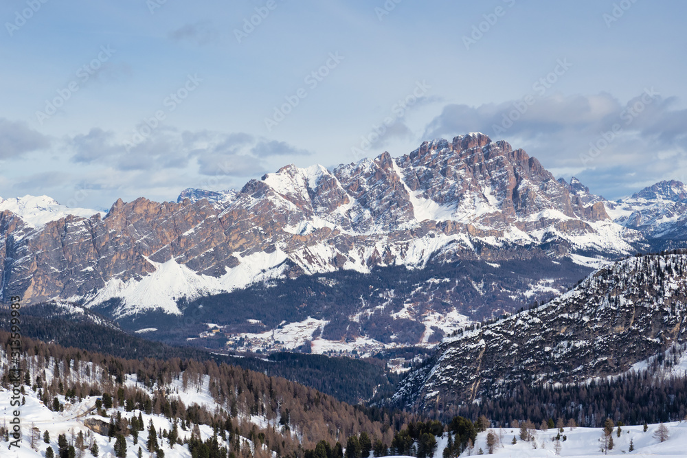 Dolomites view from Cortina d'Ampezzo
