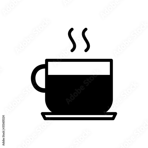 Coffee icon vector simple design