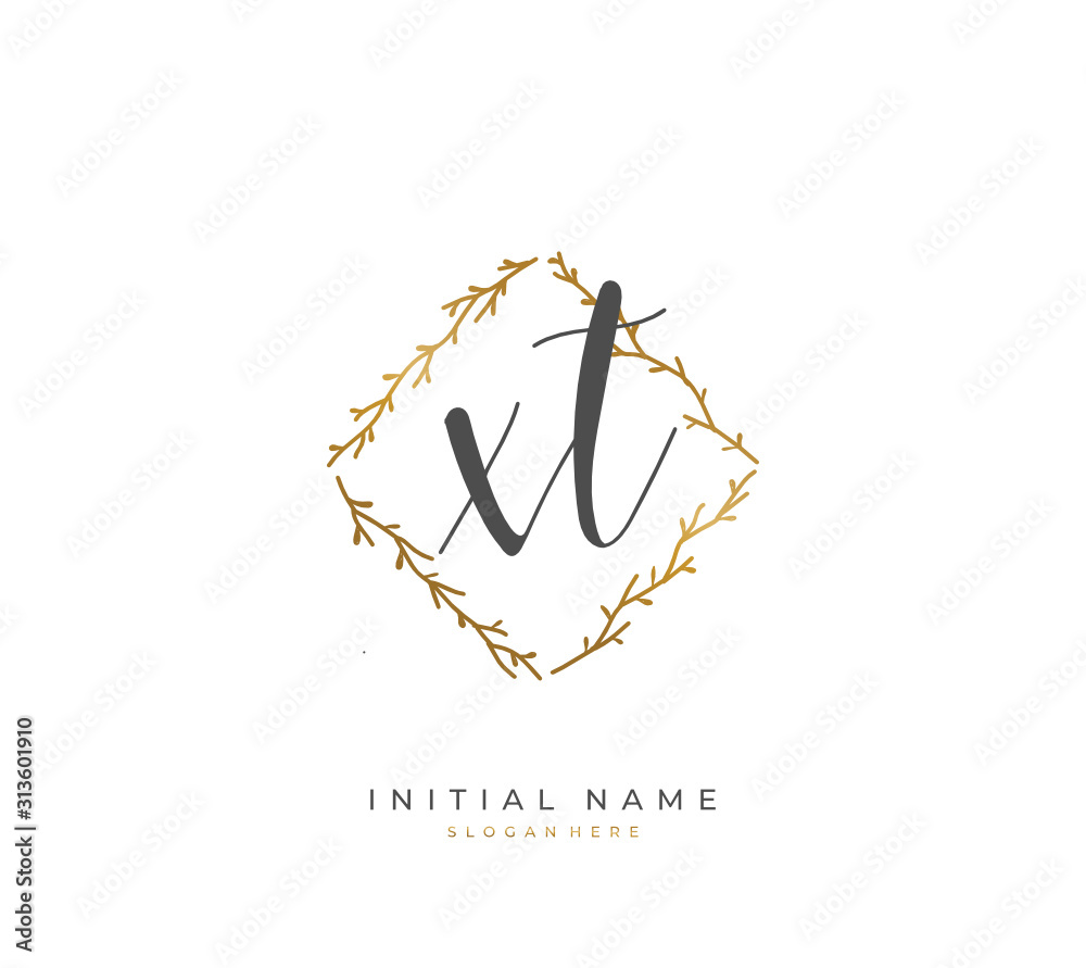 Handwritten initial letter X T XT for identity and logo. Vector logo template with handwriting and signature style. Handwritten initial letter X T XT for identity and logo. Vector logo template with handwriting and signature style.