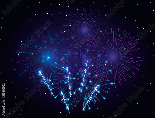 fireworks splash explosion background icon