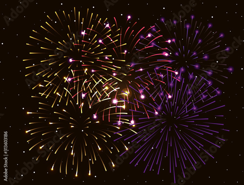 fireworks splash explosion background icon