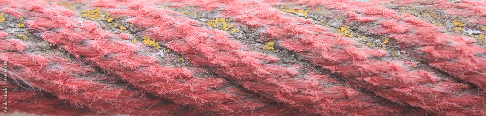 the rope, the texture of the threads