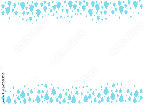 Blue water background vector illustration.