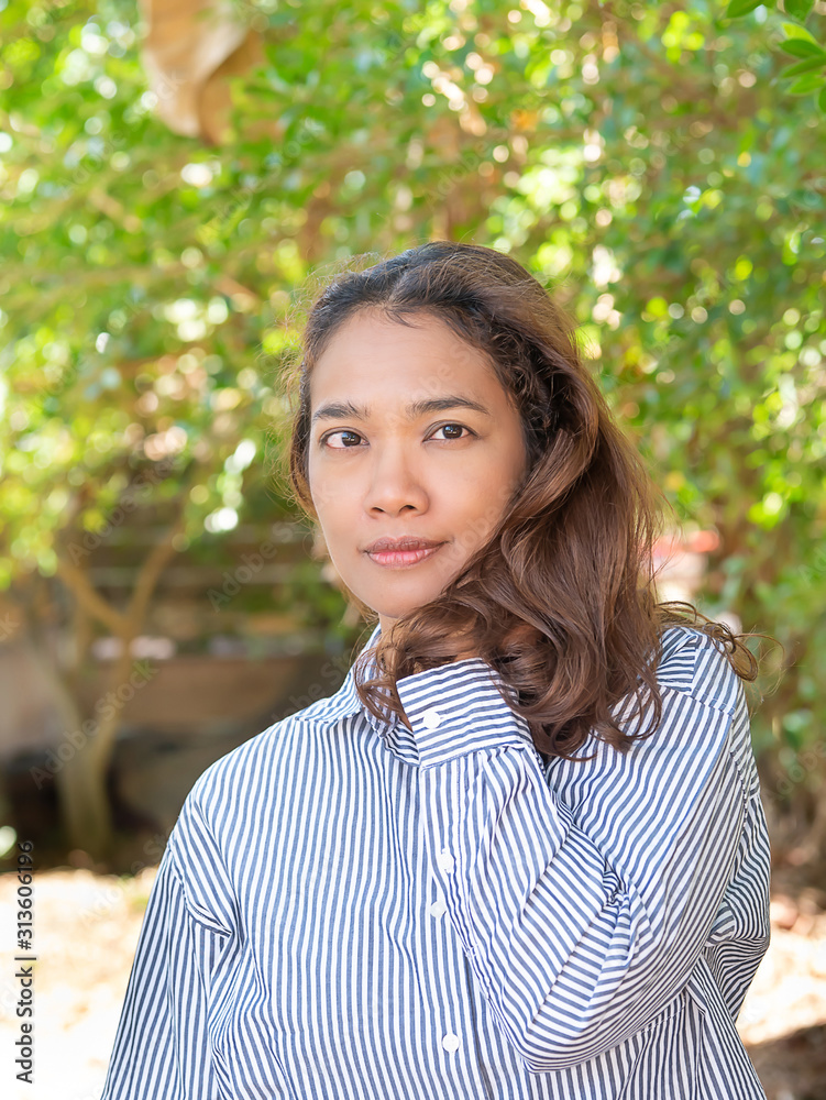Portrait of a young woman in southern Thailand, Thai girl Portrait of a young woman in southern Thailand, Thai girl