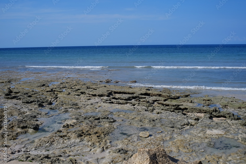 Blue and clear sea, Katewel beach, Southwest Sumba, NTT, Indonesia