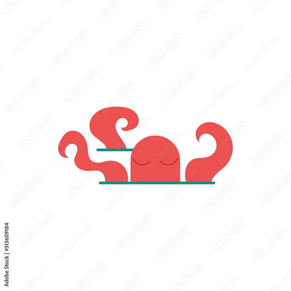 fairytale craken octopus character icon fairytale craken octopus character icon