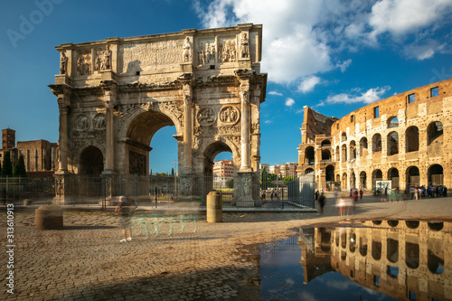 Photography Arch of Constantine near the Colosseum, Rome, Italy