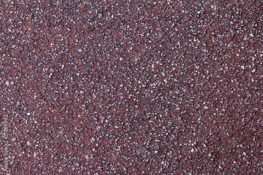 coloured bitumen ground in close-up coloured bitumen ground in close-up