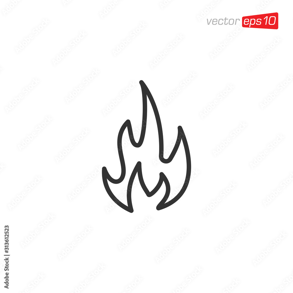 Fire Icon Design Vector illustration Fire Icon Design Vector illustration