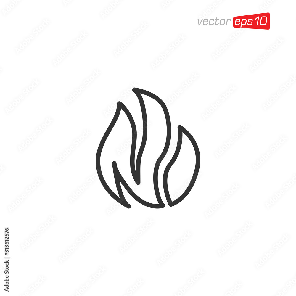 Fire Icon Design Vector illustration Fire Icon Design Vector illustration