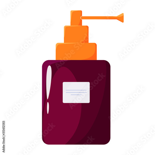 Medication concept, pharmacy drug, throat spray. Medicines for disease