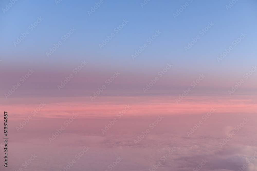 Fototapeta premium Passenger view from a commercial aircraft