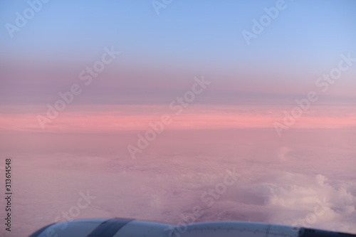 Passenger view from a commercial aircraft