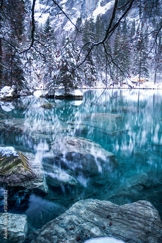 Blausee im Winter