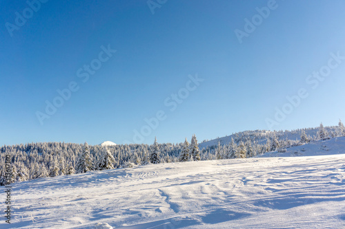 Carpathian mountain. Majestic winter landscape. Christmas time. Ukraine, Europe © Oleksandr Matsibura
