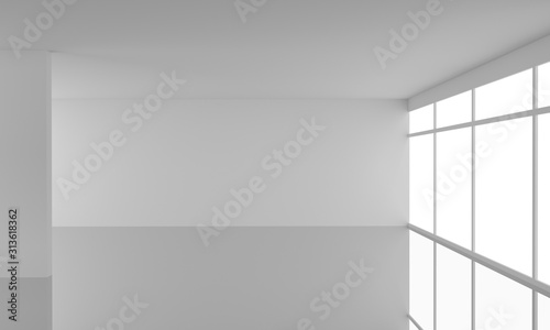 Empty interior background, 3d Rendering.