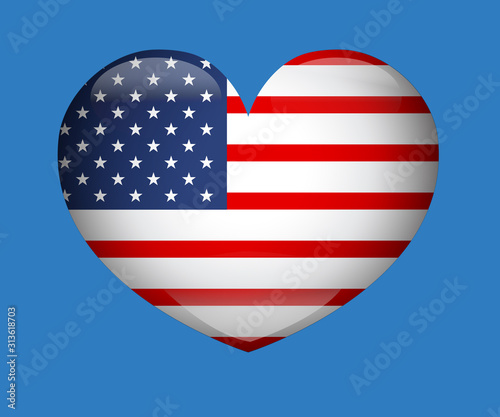 Modern Map, United States, USA vector, Independence day background