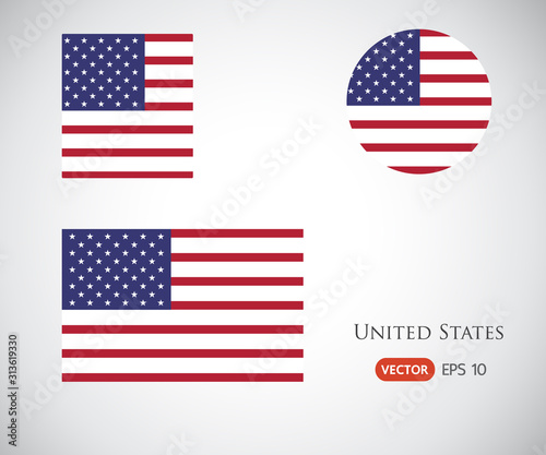 Modern Map, United States, USA vector, Independence day background