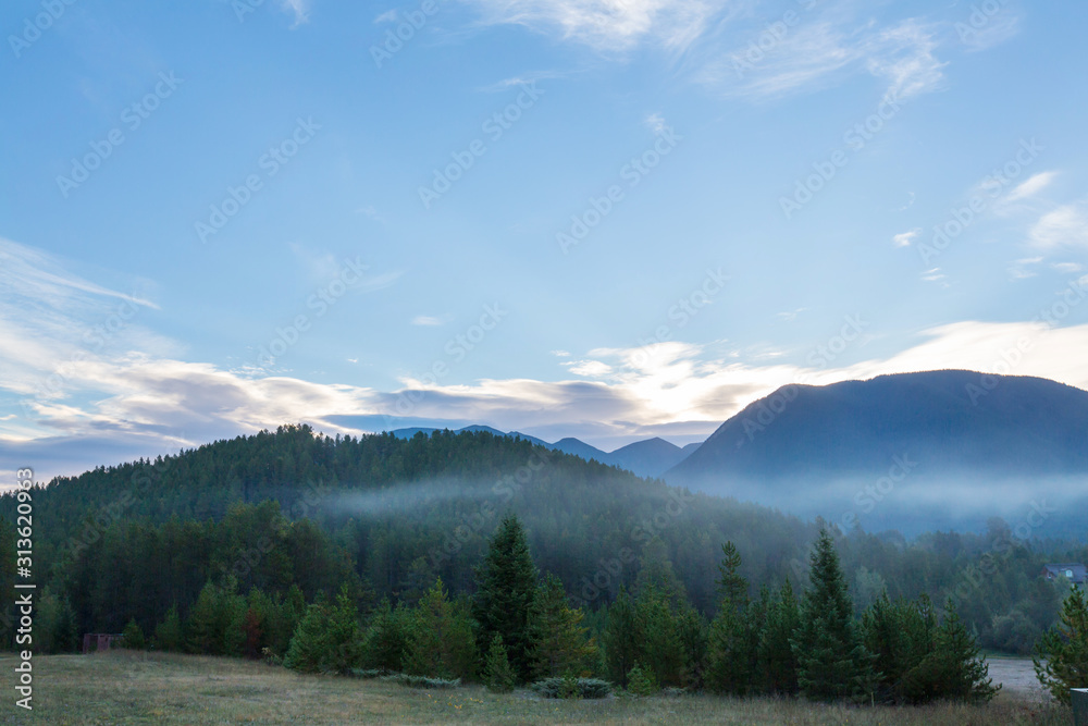 Fog in the mountains