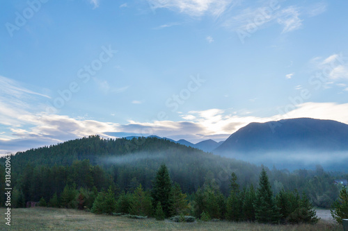 Fog in the mountains