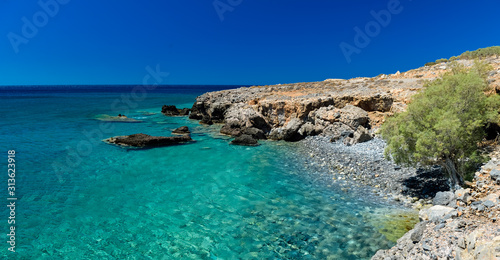 coast of the sea in south Crete