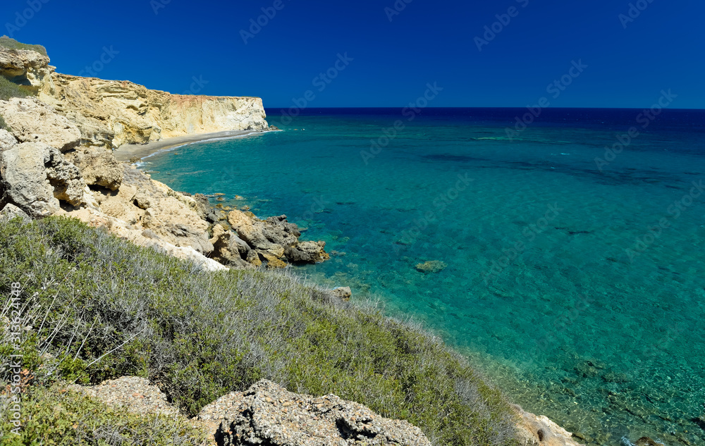 coastline in the southern Crete