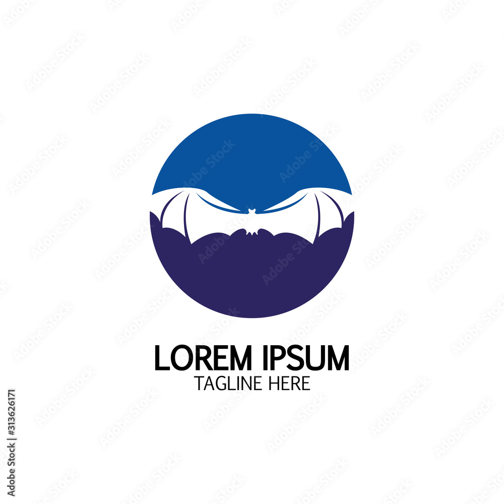 bat vector icon logo template bat vector icon logo template