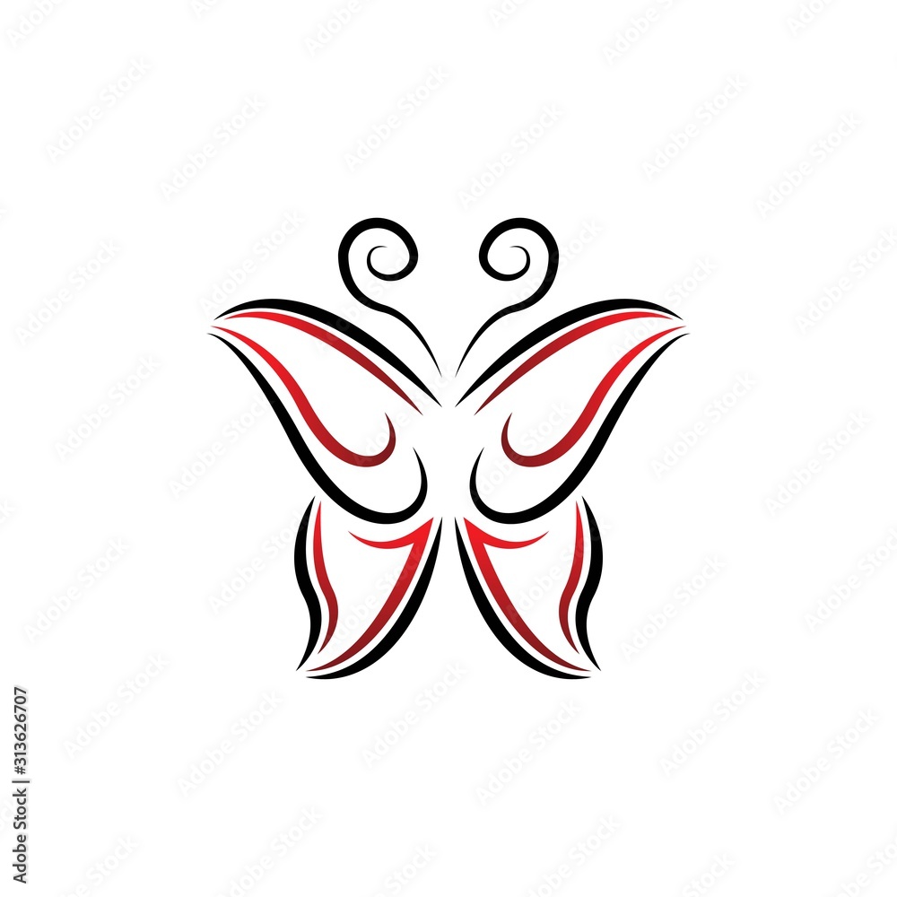 Butterfly Logo template Vector illustration. Butterfly Logo template Vector illustration.