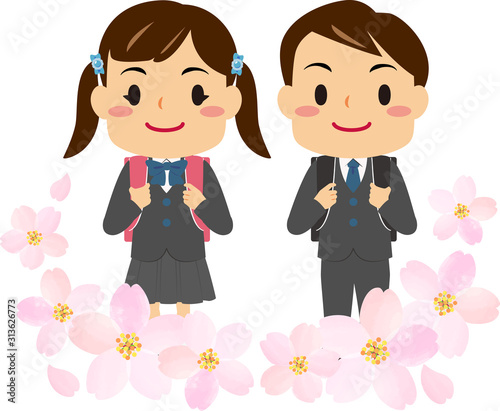 小学校入学 男女セット 桜