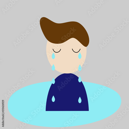 crying man