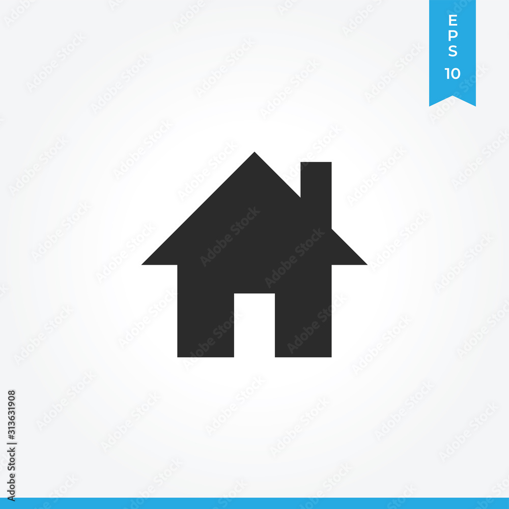 Home vector icon, simple sign for web site and mobile app. Home vector icon, simple sign for web site and mobile app.