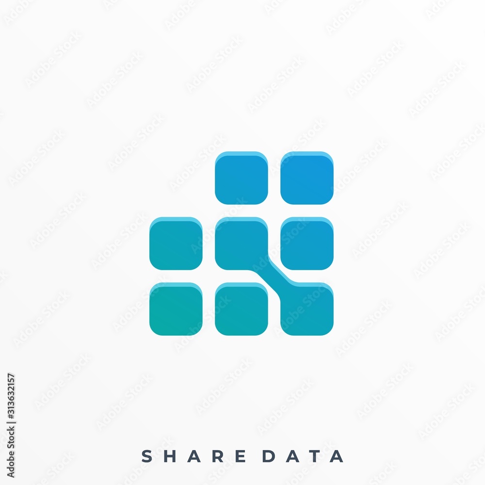 Abstract Cube Illustration Vector Template Abstract Cube Illustration Vector Template