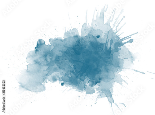 Abstract colorful brush watercolor illustration painting background.