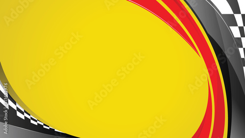 Racing speed yellow background.