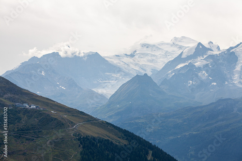 Mountain and landscape in Switzerland