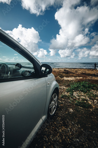 Rented car is on the ocean without a passenger © Porokhniak Valentyn