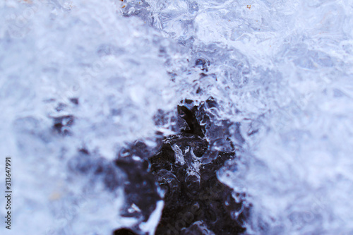 water splash on a blue background © Константин Руденко