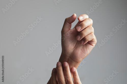 Hands gesture healthcare and medical concept photo